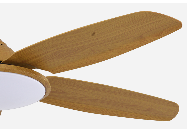 Breezelux modern PC blade indoor decorative ceiling fan led ceiling lights with fan industrial 52 inch led ceiling fan
