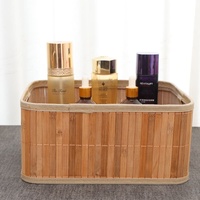 Ensemble de 3 paniers de rangement modernes en bambou tressé - Écologiques et durables, multi-usages pour la maison