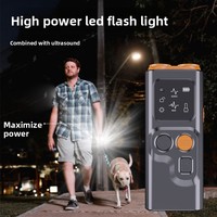 Repelente Ultrasónico para Perros con Pantalla ABS, Doble Cabezal, Luces Intermitentes y Antiladridos para Uso en Interiores y Exteriores - Entrenamiento y Disuasión de Perros