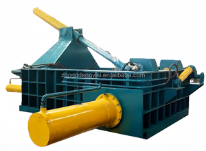 Presse à balles hydraulique d'occasion pour le compactage de ferraille, d'aluminium et de métaux usagés, machine à balles pour le recyclage - Product Image 3