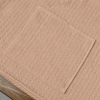 Peignoir de bain unisexe léger en tissu gaufré avec capuche, idéal pour hôtel et spa, vêtement de détente à manches longues pour toutes les saisons, disponible en boutique cadeau