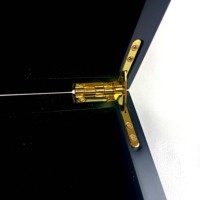 Boîte à parfum en bois avec vernis brillant de luxe, design élégant, accepte le logo personnalisé, boîte cadeau en bois de luxe, personnalisation