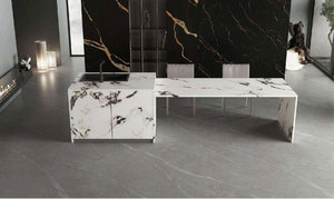 Đánh bóng nhân tạo thiêu kết đá bàn ăn 12mm Độ dày lớn tấm đá cẩm thạch cho phòng khách và hội trường - Product Image 6