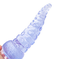 Dildos transparents en forme de pieuvre, jouets sexuels anaux en gros, plug anal, dildos monstres épais et volumineux pour femmes