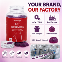 Gummies Hip Lift 60 unités OEM ODM Soutien et soin raffermissant pour le remodelage corporel et l'amélioration des courbes Mélange quotidien