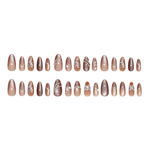 <span class=keywords><strong>Faux</strong></span> <span class=keywords><strong>ongles</strong></span> en acrylique de haute qualité Vente en gros Presse à amande sur <span class=keywords><strong>ongles</strong></span> avec <span class=keywords><strong>diamant</strong></span> <span class=keywords><strong>Faux</strong></span> <span class=keywords><strong>ongles</strong></span> en gros réutilisables - Product Image 4