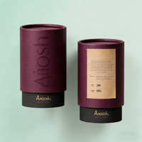 Boîte en papier kraft écologique recyclable avec logo personnalisé de luxe en vente chaude pour l'emballage des grains de café