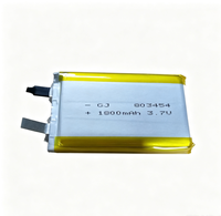 Baterai Semi-Solid State 803454 1800mAh dengan Katoda LiNiMnCoO2 500 Siklus untuk Penerangan LED dan Elektronik Konsumen