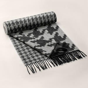 Ehank 2024 New Arrival Winter <b>Wool</b> Plaid Long Scarf for Women Thickened Warm Cashmere <b>Shawl</b> with Tassel YHK0022 Style - Product Image 6
