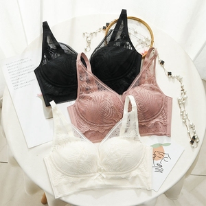 2026 Sexy Ladies Bra Underwear Women Wire Free Custom OEM Silk Bra for Women - Product Image 1