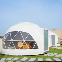 Tente de Glamping Familiale Igloo de Haute Qualité avec Toilettes – Dôme Hôtelier Décoré