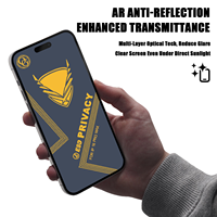 KA-W02 Golden Armor Verre trempé de 0,4 mm d'épaisseur, anti-traces de doigts, dureté 9H, haute transparence, étanche, protection complète pour téléphones mobiles