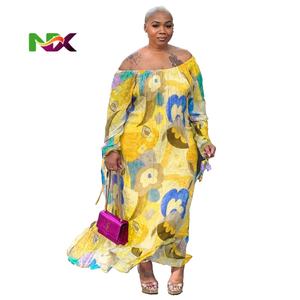 2025新款热销欧美性感修身女夏季印花圆领连衣裙宽松腰围 - Product Image 4