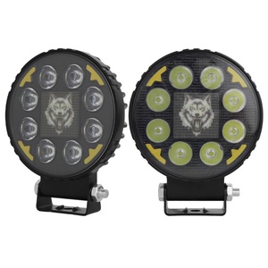 Vente en gros de nouveaux projecteurs LED ronds de 4 pouces pour motos, voitures et camions, design loup - Product Image 2