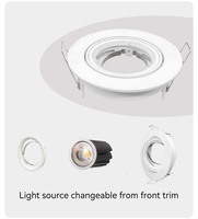 Spot LED en aluminium pour bureau à domicile MR16 Downlight Frame Encastré au plafond Boîtier inclinable
