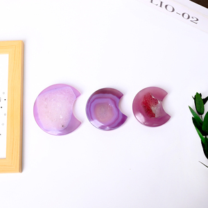 Vente en gros de pierres précieuses naturelles, pierres de guérison en cristal, agate, sculptures en cristal de lune pour la décoration - Product Image 2