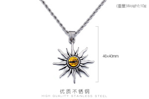 <span class=keywords><strong>KALEN</strong></span> En Acier Inoxydable Argent Pierres Précieuses Pendentif Colliers Hommes Cou KP59293-BD - Product Image 6