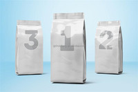 Machine d'emballage automatique VFFS à bon prix pour sachets à soufflet (stand-up pouch) de 1 kg de lait en poudre, céréales et granulés, avec formage et scellage