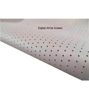 Écran numérique de projection 3D micro-perforé blanc 16:9, utilisation professionnelle pour le cinéma, acoustiquement transparent, passage du son - Product Image 1