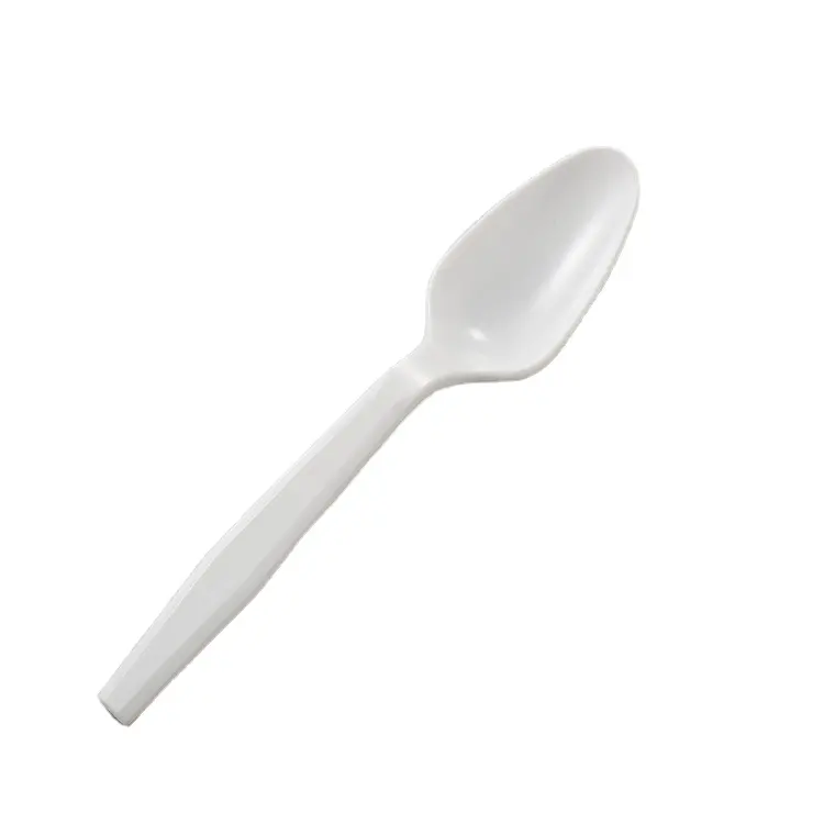 Faca e garfo de plástico descartável, utensílios de mesa de plástico para tirar sorvete, colher e garfo, ecológico