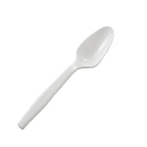 Disposable plastic spoon knife and fork ps environmentally friendly takeout ice cream spoon plastic tableware wholesale