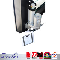 Silencieux Vertical Moderne Électrique Verre Persienne Stores Bouton Tactile Télécommande Chambre Salon Salle De Bains Bureau À Domicile 5 Ans