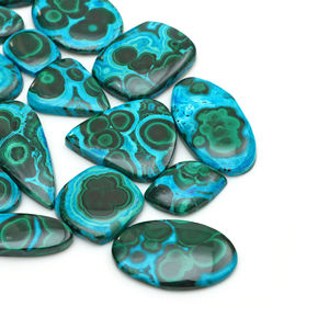 Crisocola y Malaquita Natural Pulida, Gemas Sueltas de Tamaño Libre, Lote al por Mayor para la Fabricación de Joyería Fina - Product Image 2