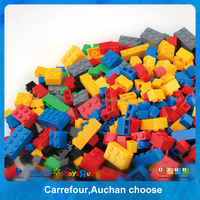 Ensemble de 450 blocs de construction STEM, briques créatives, jouet éducatif de construction DIY, compatible avec les grandes marques, pour enfants