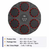 Entraîneur de boxe intelligent Bluetooth mural, 6 cibles LED musicales pour entraînement à domicile