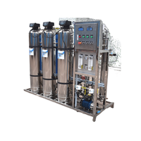 Machine de traitement d'eau potable en acier inoxydable 1000 litres par heure, usine de purification RO, cuve sous pression PLC, certifiée CE