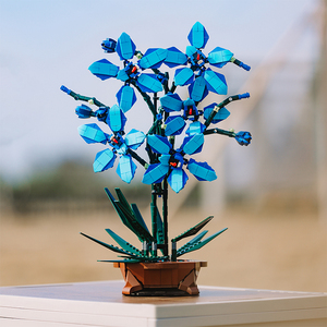 热卖DIY兰辉花卉积木盆栽塑料植物模型儿童家居套装 - Product Image 3