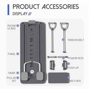 Tabla de Pilates Multifuncional Plegable 6 en 1, Ligera, 5 kg, Unisex, con Temporizador, Rodillo para Abdominales, Plástico, para Ejercicio Físico - Product Image 3