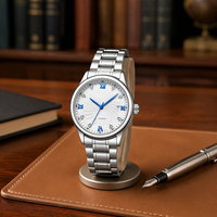 Nouvelle montre mécanique de luxe pour homme en acier inoxydable, lumineuse, étanche, automatique, avec date