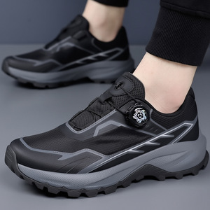 Chaussures de randonnée pour hommes à lacets, respirantes, en mesh, antidérapantes, avec semelle intermédiaire en EVA et semelle extérieure en caoutchouc - Product Image 4