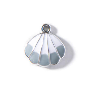 Ocean Series Color Mini aleación Shell colgante Diy colgante pendientes pulsera Niña Accesorios - Product Image 5