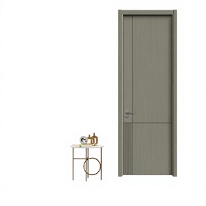 Puertas Minimalistas de Madera Maciza y MDF con Aislamiento Acústico, Superficie Acabada, Apertura Manual - Product Image 2