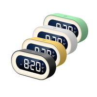 Date prix usine réveil intelligent veilleuse enfants numérique led lever du soleil table alarme led horloge