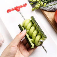 Groenten Spiraal Mes Snijwerk Aardappel Wortel Komkommer Hakselaar Handleiding Spiraal Snijmachine Snijmachine Spiralisator