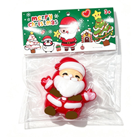 Jouet anti-stress souple en TPR pour Noël, à presser, pour soulager le stress et la décompression, Père Noël, Bonhomme de neige, Renne, Bonhomme en pain d'épices, cadeau pour filles et enfants
