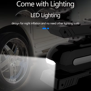 Inflador de neumáticos Compresor de aire 12V Pantalla LCD Coche 12V Mini neumático de coche Bomba de aire portátil eléctrica para coche - Product Image 6