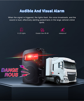 Système de détection d'angle mort pour camion, 4 canaux avec caméra de recul, détection de piétons pour alarme de sécurité des véhicules utilitaires