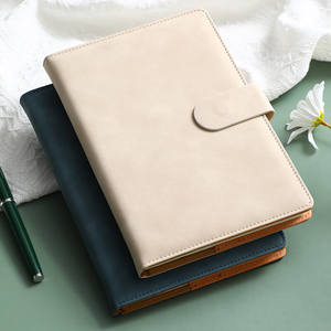 <b>A5</b> Sheepskin Texture Business Notebook Leather Cover Office Meeting Notebook High-End Gift Box <b>Notepad</b> Wholesale - Product Image 1