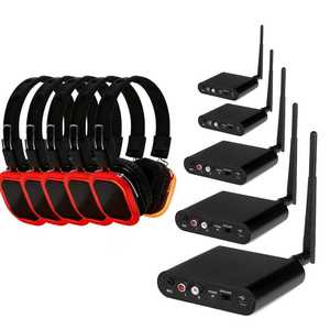 Tai nghe không dây Qualcomm thế hệ mới, chụp tai, nhiều đèn LED, chống ồn, dành cho cắm trại, yoga, nhóm, lễ hội, kèm bộ phát tín hiệu - Product Image 1