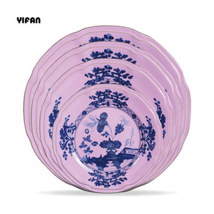 Tradition Tableware Shanxi Porcelain Plate Dinner Plates for Weddings Floral Design Customization <b>Dinnerware</b> Sets - Product Image 2