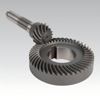 Engrenage conique forgé sur mesure en usine, à dents trempées, droit, avec gorge pour transmission de réducteur de machines