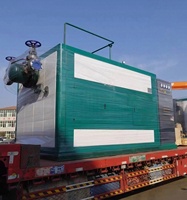 Chaudière à eau chaude électrique horizontale de 3,5 MW, 3 000 000 KCal, entièrement automatique, à pression négative