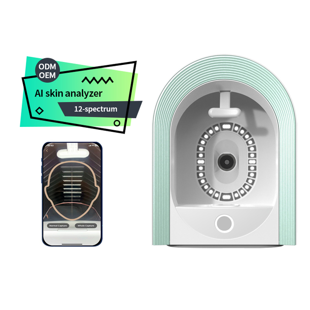 Face Scanner AI Skin Analyzer Machine with Moisture Wrinkle Pigmentation & Acne Detection Pro Sensor Technology