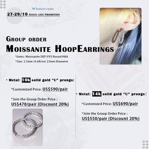 Tianyu Lab Grown Diamond Round Cut 1.1CT F/VS2 White CVD Diamond avec IGI gratuit certifié - Product Image 2