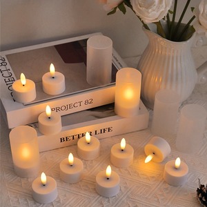 6 Velas LED con Llama 3D Realista, sin Humo, con Efecto <span class=keywords><strong>de</strong></span> Llama Amarilla Parpadeante - Product Image 2