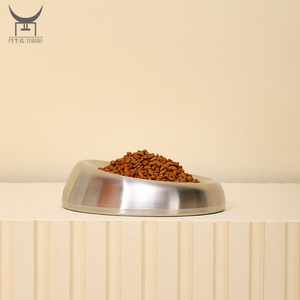 <strong>Tilted</strong> Stress Free <strong>Cat</strong> Food <strong>Bowl</strong> Reliefs Whisker Fatigue Wide <strong>Cat</strong> Dish, Stainless Steel Shallow <strong>Cat</strong> Food Feeding <strong>Bowl</strong> - Product Image 4